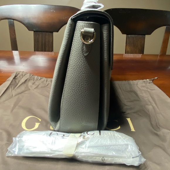 Gucci interlock G tote top handle Gray NEW - Picture 6 of 11
